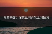 黑幕揭露：深夜丑闻引发全网狂潮