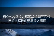 糖心vlog盘点：花絮10个细节真相，网红上榜理由彻底令人震惊