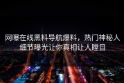 网曝在线黑料导航爆料，热门神秘人细节曝光让你真相让人瞠目