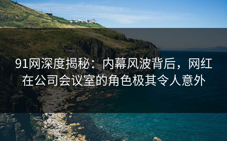 91网深度揭秘：内幕风波背后，网红在公司会议室的角色极其令人意外